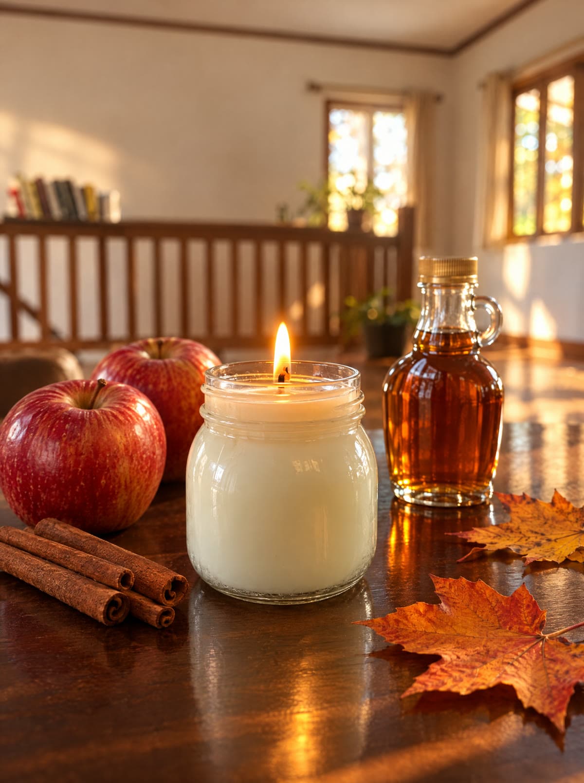 Apples & Maple Bourbon Mason Jar Candle